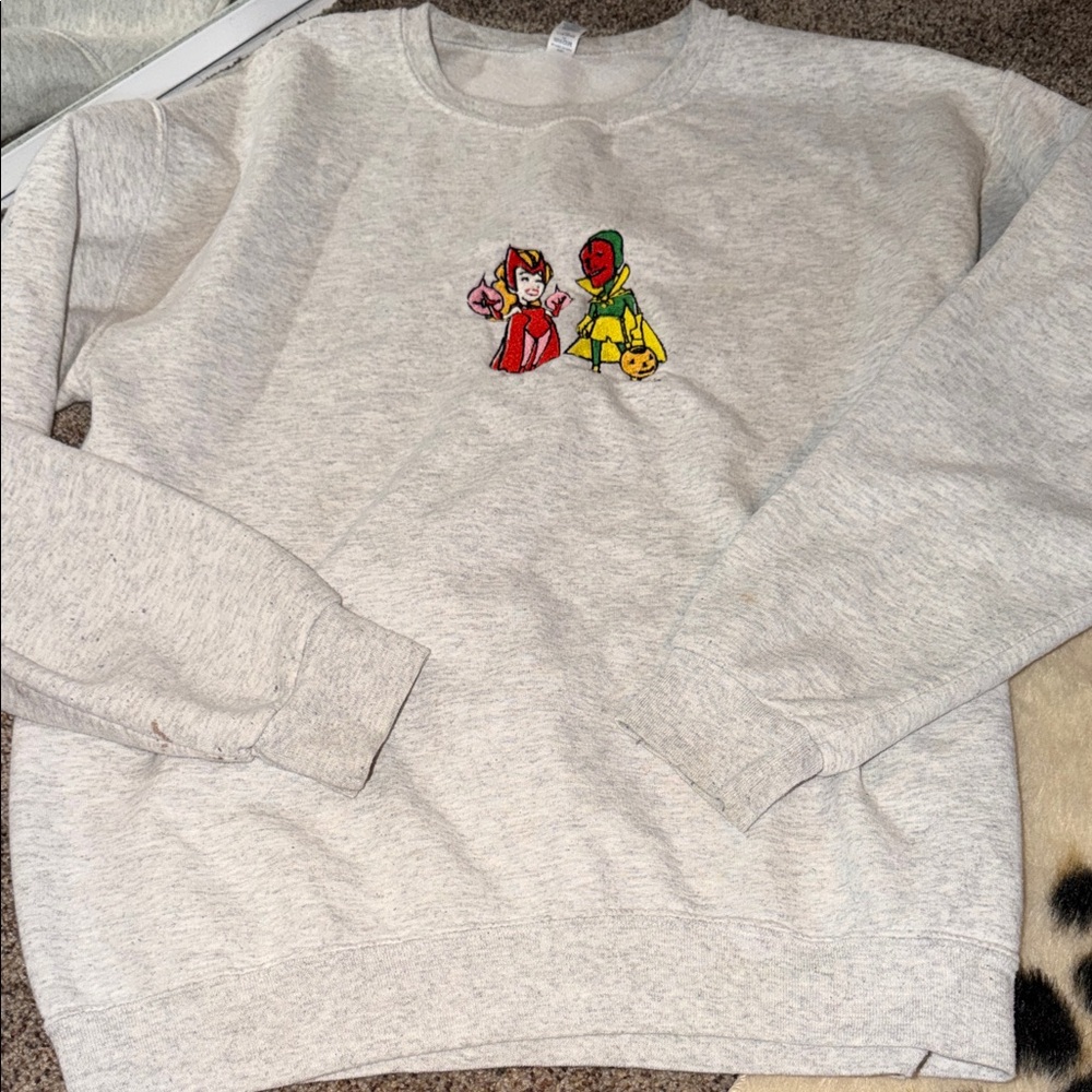 WANDA VISION MARVEL embroidered crew neck